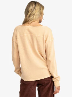 Roxy Boho Mind - Langärmliges Oberteil Mit Waffelstrick Für Frauen -Modereich Geschaft erjkt04063 roxyw clp0 bck1