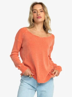 Roxy Boho Mind - Langärmliges Oberteil Mit Waffelstrick Für Frauen -Modereich Geschaft erjkt04063 roxyw nme0 frt1