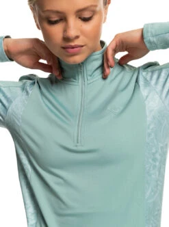 Roxy Waves Of Warmth Brushed - Funktionelles, Langärmliges Thermo-Oberteil Für Frauen