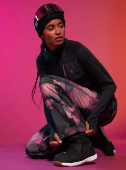 Roxy Waves Of Warmth Waffle - Funktionelles, Langärmliges Thermo-Oberteil Für Frauen -Modereich Geschaft erjkt04069 roxym kvj0 bck9