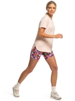 Roxy Signature Moves Round Tale - Funktions-T-Shirt Für Frauen -Modereich Geschaft erjkt04070 roxyw nds0 frt9