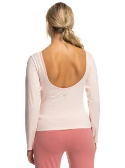 Roxy Naturally Active Low Cut Back - Langärmliges Trainings-Oberteil Für Frauen -Modereich Geschaft erjkt04071 roxyw nds0 bck1