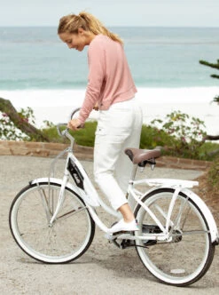 Roxy On The Seashore - Cargo Hose Aus Leinen Für Frauen -Modereich Geschaft erjnp03294 roxyl wbk0 bck1