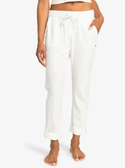 Roxy On The Seashore - Cargo Hose Aus Leinen Für Frauen -Modereich Geschaft erjnp03294 roxyw wbk0 frt1