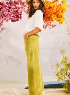 Roxy Surf On Cloud - Kord-Hose Mit Weiten Hosenbeinen Für Frauen -Modereich Geschaft erjnp03523 roxym gje0 frt2