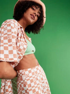 Roxy Over The Sun Check - Leichte Shorts Für Frauen -Modereich Geschaft erjns03448 roxym wbk8 frt4