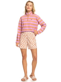 Roxy Over The Sun Check - Leichte Shorts Für Frauen -Modereich Geschaft erjns03448 roxyw wbk8 frt9