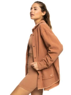Roxy Tech Fleece - Fleece-Hemdjacke Für Frauen -Modereich Geschaft erjpf03129 roxyw clr0 frt2