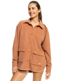 Roxy Tech Fleece - Fleece-Hemdjacke Für Frauen -Modereich Geschaft erjpf03129 roxyw clr0 frt4