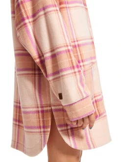 Roxy Ring Tone - Fleece-Hemdjacke Für Frauen -Modereich Geschaft erjpf03144 roxym nht1 bck2