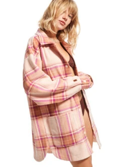 Roxy Ring Tone - Fleece-Hemdjacke Für Frauen -Modereich Geschaft erjpf03144 roxym nht1 frt2