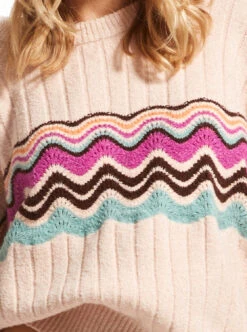 Roxy Pop Again - Pullover Für Frauen -Modereich Geschaft erjsw03575 roxym nds0 bck2