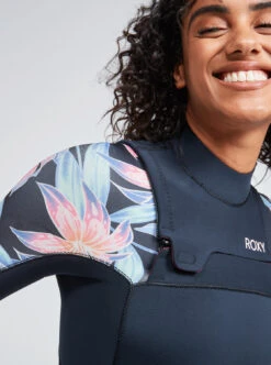 Roxy 4/3mm Swell Series - Chest-Zip-Neoprenanzug Für Frauen -Modereich Geschaft erjw103125 roxym kvj6 bck2