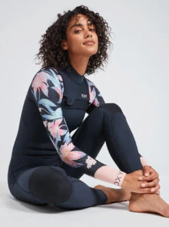 Roxy 4/3mm Swell Series - Chest-Zip-Neoprenanzug Für Frauen -Modereich Geschaft erjw103125 roxym kvj6 frt1