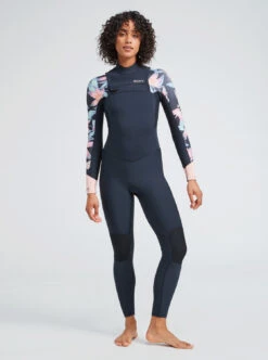 Roxy 4/3mm Swell Series - Chest-Zip-Neoprenanzug Für Frauen -Modereich Geschaft erjw103125 roxym kvj6 frt2