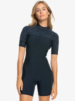 Roxy 2mm Swell Series - Kurzärmliger Back-Zip-Springsuit Für Frauen