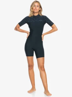 Roxy 2mm Swell Series - Kurzärmliger Back-Zip-Springsuit Für Frauen -Modereich Geschaft erjw503027 roxyw kvj0 frt9