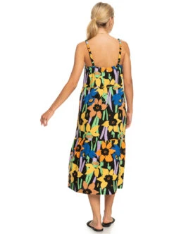 Roxy Waiting Line Printed - Midikleid Für Frauen -Modereich Geschaft erjwd03704 roxyw kvj6 bck1