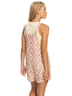 Roxy Midnight Sky Check - Latzhosenshorts Für Frauen -Modereich Geschaft erjwd03728 roxyw wbk8 bck1