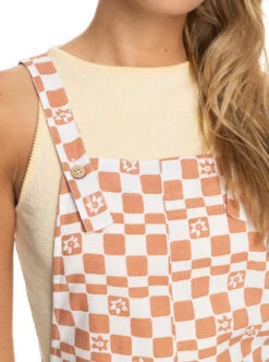 Roxy Midnight Sky Check - Latzhosenshorts Für Frauen -Modereich Geschaft erjwd03728 roxyw wbk8 frt3