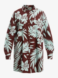 Roxy Sunset Memories - Langärmliges Hemdkleid Für Frauen -Modereich Geschaft erjwd03743 roxyv rsy7 frt1