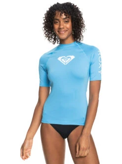 Roxy Whole Hearted - Kurzärmliger Rashguard Mit UPF 50 Für Frauen -Modereich Geschaft erjwr03548 roxyw bjt0 frt1