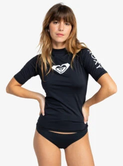 Roxy Whole Hearted - Kurzärmliger Rashguard Mit UPF 50 Für Frauen -Modereich Geschaft erjwr03548 roxyw kvj0 frt1