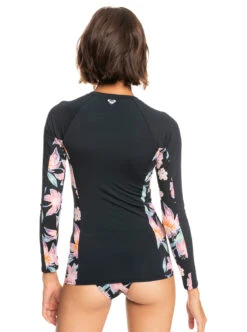 Roxy Zip Through - Langärmliger Rashguard Mit UPF 50 Für Frauen -Modereich Geschaft erjwr03585 roxyw kvj6 bck1