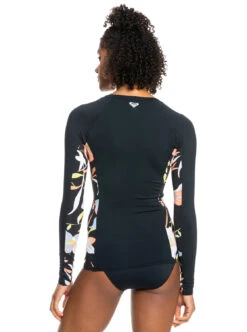 Roxy Zipped - Langärmliger Rashguard Mit UPF 50 Für Frauen -Modereich Geschaft erjwr03621 roxyw xkng bck1