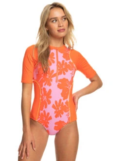 Roxy Surf.Kind.Kate. - Badeanzug Mit Kurzen Ärmeln Für Frauen -Modereich Geschaft erjwr03646 roxyw xmnm frt1