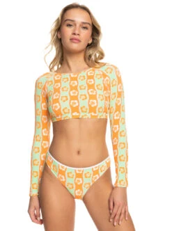 Roxy Wavy Babe - Gekürzte Langärmelige Rast-Weste Für Frauen -Modereich Geschaft erjwr03655 roxyw gbg6 frt1