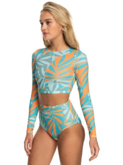 Roxy Pro Nose Ride - Langärmliger, Kürzerer Rashguard Für Frauen -Modereich Geschaft erjwr03666 roxyw bhb6 frt2