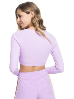 Roxy Ocean Dreamer - Langärmliger, Kürzerer Rashguard Für Frauen -Modereich Geschaft erjwr03678 roxyw png0 bck1