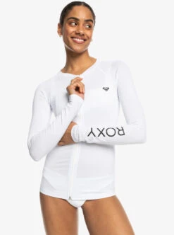 Roxy New Essentials - Langärmliger Rashguard Mit Reißverschluss Für Frauen