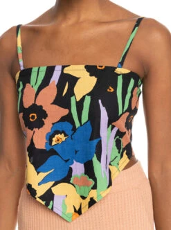 Roxy Iconic Place - Crop Top Mit Trägern Für Frauen -Modereich Geschaft erjwt03566 roxyw kvj6 frt2