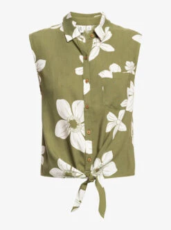 Roxy Tropical View - Ärmelloses Hemd Für Frauen -Modereich Geschaft erjwt03570 roxyv gng7 frt1