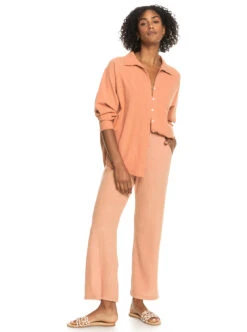 Roxy White Afternoon - Übergroßes Langarmshirt Für Frauen -Modereich Geschaft erjwt03577 roxyw ckl0 frt9