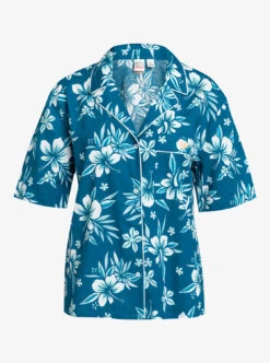 Roxy Life Button Up Mai Tai - Kurzärmliges Hemd Für Frauen -Modereich Geschaft erjwt03587 roxyv bsk6 frt1