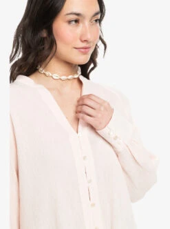 Roxy Blue Morning - Übergroßes Langarmshirt Für Frauen -Modereich Geschaft erjwt03593 roxyw nds0 frt3