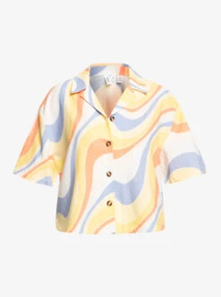 Roxy Rad Days Again - Kurzärmliges Hemd Für Frauen -Modereich Geschaft erjwt03595 roxyv nme5 frt1