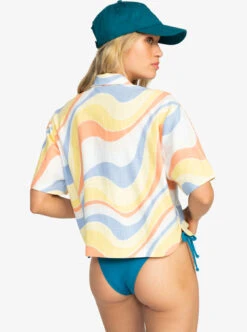 Roxy Rad Days Again - Kurzärmliges Hemd Für Frauen -Modereich Geschaft erjwt03595 roxyw nme5 bck1