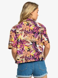 Roxy Rad Days - Kurzärmliges Hemd Für Frauen -Modereich Geschaft erjwt03608 roxyw xkny bck1