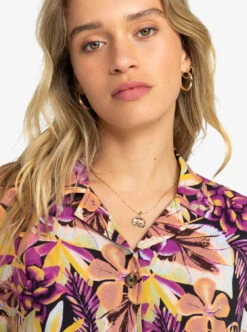 Roxy Rad Days - Kurzärmliges Hemd Für Frauen -Modereich Geschaft erjwt03608 roxyw xkny frt3