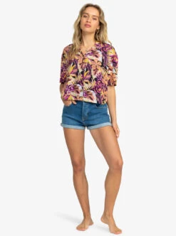 Roxy Rad Days - Kurzärmliges Hemd Für Frauen -Modereich Geschaft erjwt03608 roxyw xkny frt9