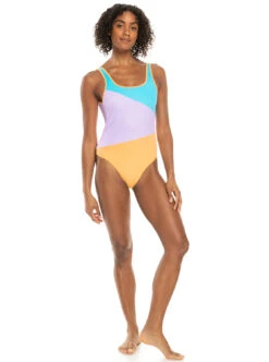 Roxy Colorblock Party - Badeanzug Für Frauen -Modereich Geschaft erjx103520 roxyw bgz0 frt9