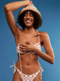 Roxy Check It - Tiki-Tri-Bikinioberteil Für Frauen -Modereich Geschaft erjx304918 roxym ckl5 frt10