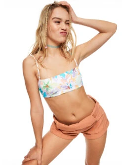 Roxy Retro Revo - Wendbares Bandeau-Bikinioberteil Für Frauen -Modereich Geschaft erjx304924 roxym wbb8 frt10