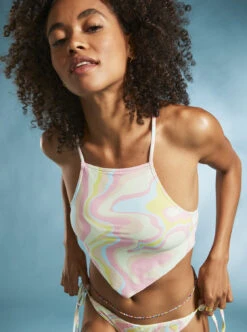 Roxy Tropics Hype - Crop-Bikinioberteil Für Frauen -Modereich Geschaft erjx305047 roxym gbg3 frt1