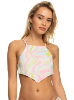 Roxy Tropics Hype - Crop-Bikinioberteil Für Frauen -Modereich Geschaft erjx305047 roxyw gbg3 frt1