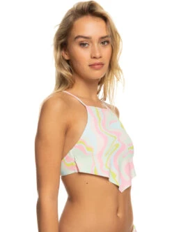 Roxy Tropics Hype - Crop-Bikinioberteil Für Frauen -Modereich Geschaft erjx305047 roxyw gbg3 frt2